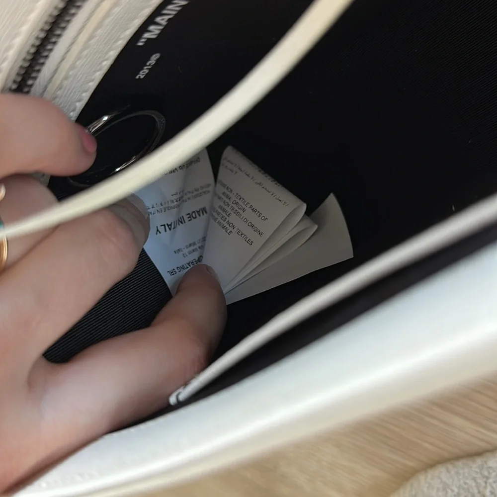 OFF-WHITE C/O VIRGIL ABLOH Mini Binder Clip Flap Bag white - Picture 8 of 9